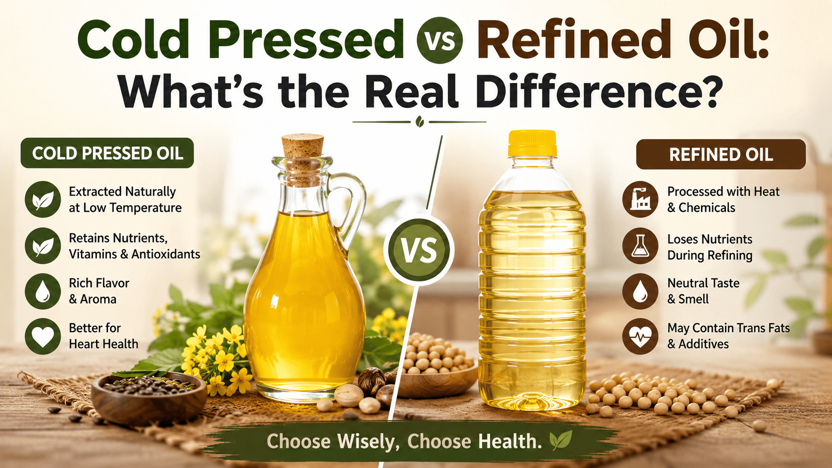 Cold Pressed vs Refined Oil: What's the Real Difference?